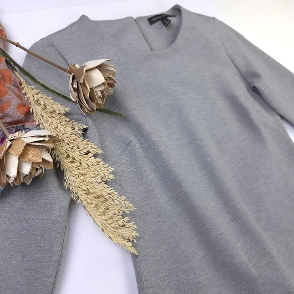 Banana Republic Gray Viscose Blend Dress Size 0 Petite - Picture 3 of 13